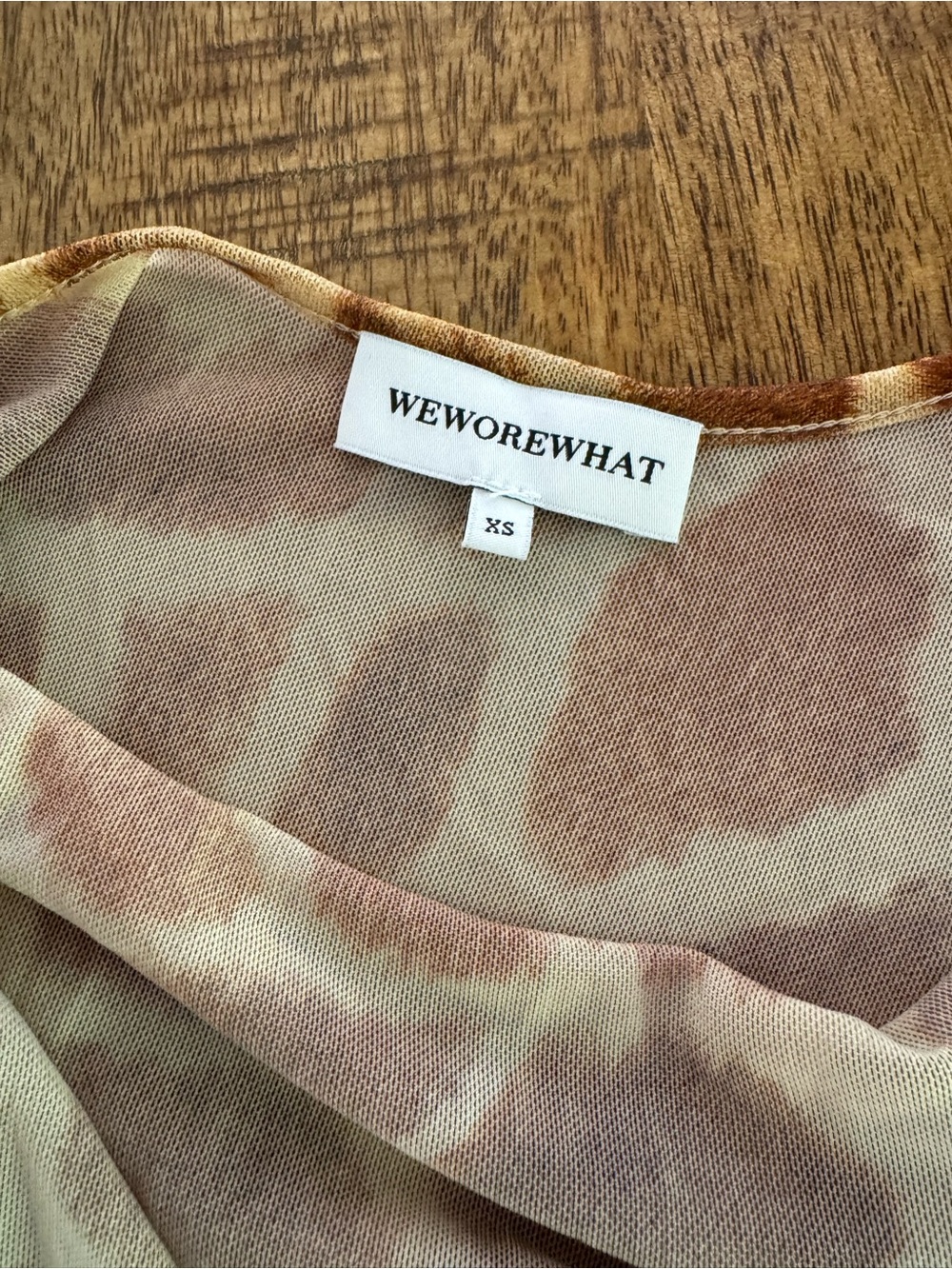WeWoreWhat Mesh Scoop Maxi Slip Giraffe - Picture 4 of 4
